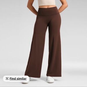 CRZ YOGA wide leg pants. The color is lava brown. Size small.